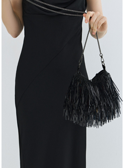 Сумка с пайетками и бисером